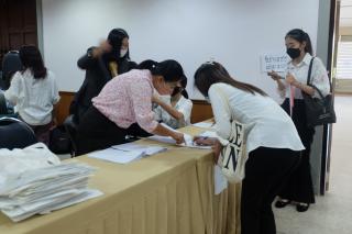 4. กิจกรรมปฐมนิเทศบุคคลปฏิบัติงานตามโครงการยกระดับเศรษฐกิจและสังคมรายตำบลแบบบูรณาการ วันศุกร์ที่ 1 ตุลาคม 2564 ณ หอประชุมทีปังกรรัศมีโชติ มหาวิทยาลัยราชภัฏกำแพงเพชร